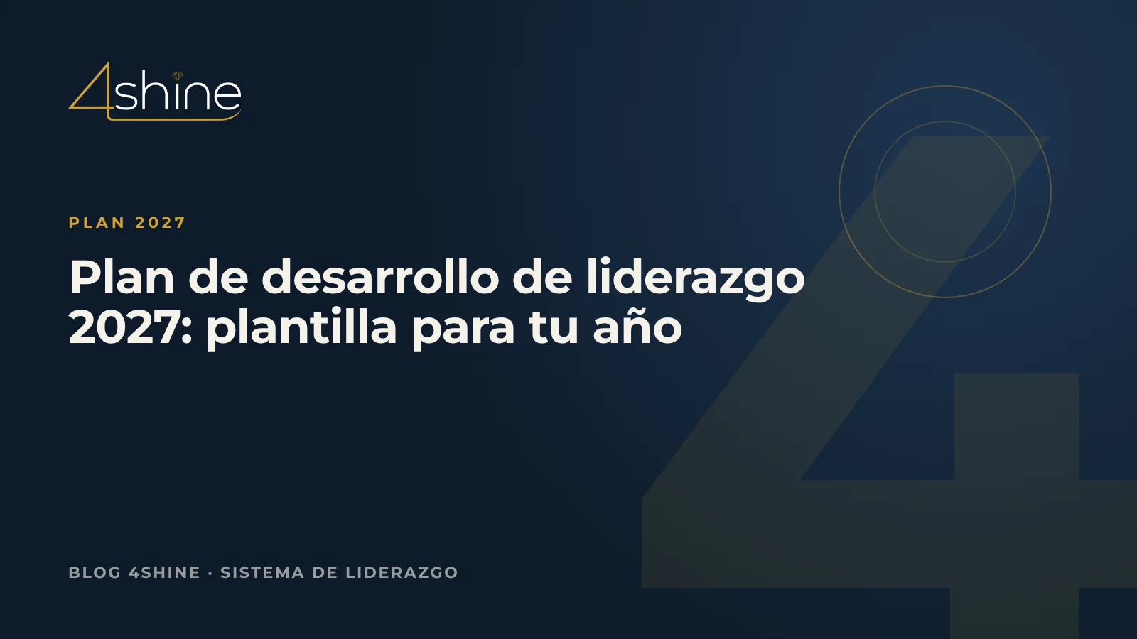 Plan de desarrollo de liderazgo 2027: plantilla para tu año